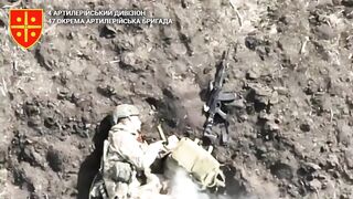 Extermination of Russhits by the 47th Brigade.