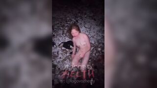 Russian Girl Thief Stripped And Beaten.