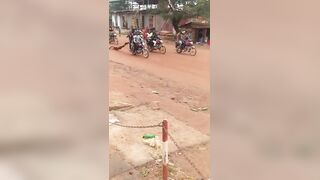 Captured Thief Brutally Killed & Dragged Through the Streets by Angry Mob on Motorcycle