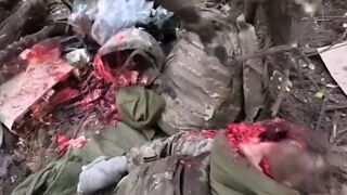 The UA soldier pretended to be dead until the Orc finished him off