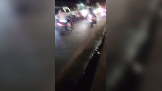 Driver Swerves to Avoid Massive Pothole, Strikes Elderly Cyclist