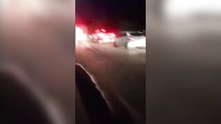 Driver Swerves to Avoid Massive Pothole, Strikes Elderly Cyclist