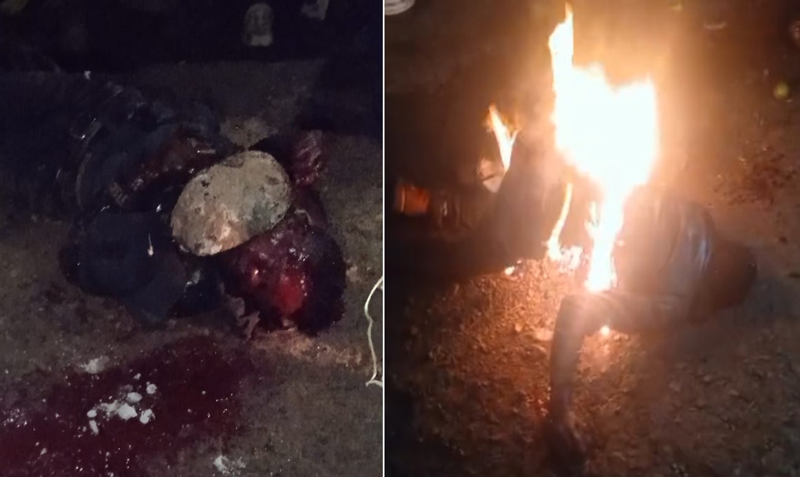 Criminal Tries to Rob Taxi Driver, Captured by Angry Mob, Beaten and Burned to Death