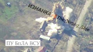 Ukrainian UAV operators' hideout vs. missile.