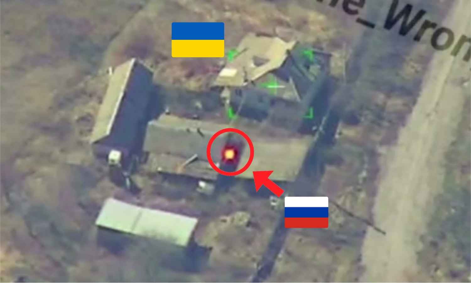 Ukrainian UAV operators' hideout vs. missile.