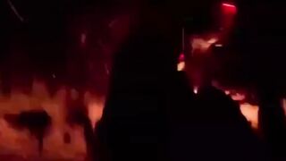 First-person view of a UA drone attack on a van with Orcs