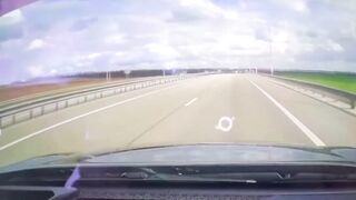 Woman driver hits man on highway