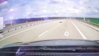 Woman driver hits man on highway
