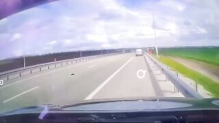 Woman driver hits man on highway