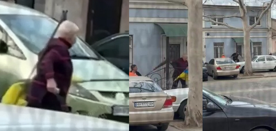 Lol "Quarrel somewhere in Ukraine over Ukrainian flag"