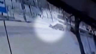 Driver hits elderly woman near bus stop