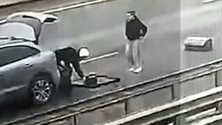 Fatal accident on the Moscow highway (2 views)