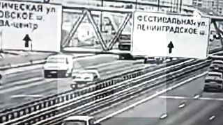 Fatal accident on the Moscow highway (2 views)