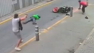 Thugs Get Into An Accident, Shot By Police After Robbing A Money Changer in Peru
