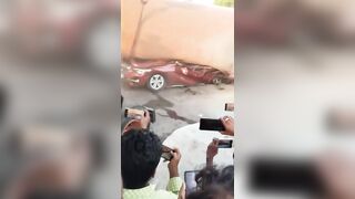 Hyderabad Advocate Killed as Tanker Overturns on BMW (CCTV & Aftermath)