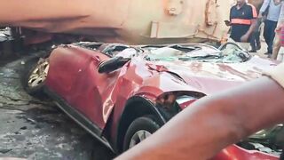 Hyderabad Advocate Killed as Tanker Overturns on BMW (CCTV & Aftermath)