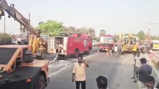 Hyderabad Advocate Killed as Tanker Overturns on BMW (CCTV & Aftermath)