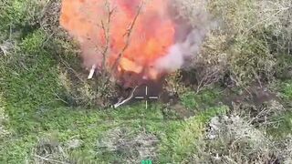 Russhits executed their POWs using drones.