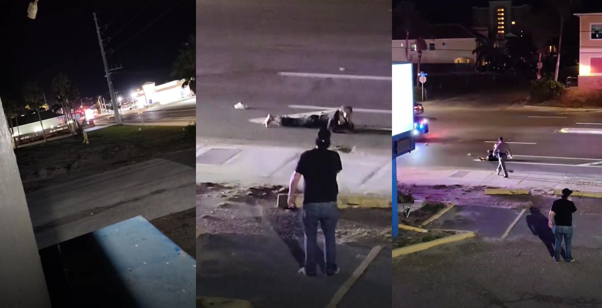Pedestrian ran over by police during high speed chase