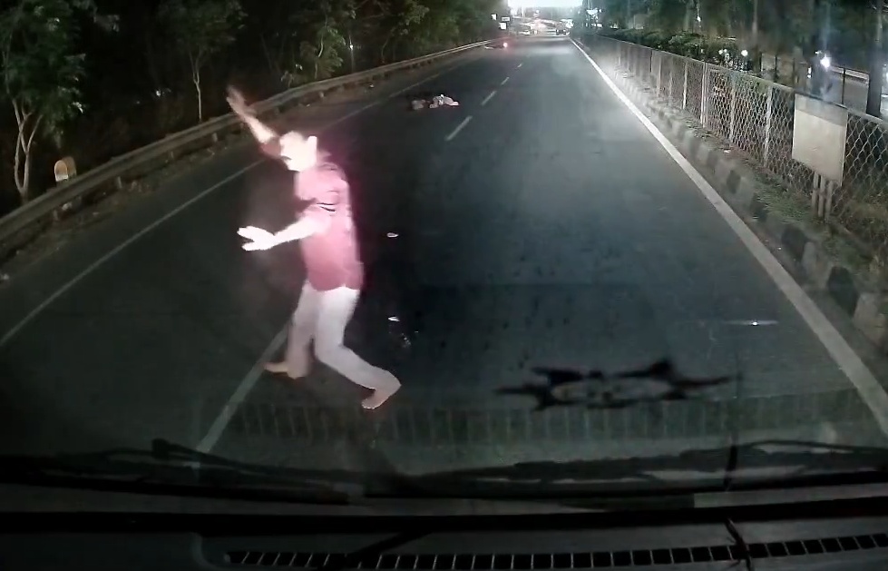 Motorcyclist Smashed from Behind Then Crushed Under Lorry in Brutal Night Crash