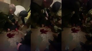 A man in a TCRSS opened his veins as a sign of protest