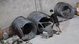 Cutting Giant Steel Rope Goes Horribly Wrong