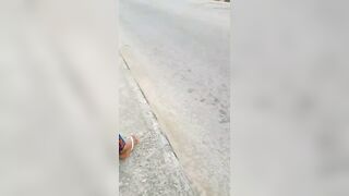Wasted Woman Walks Fully Naked In Public