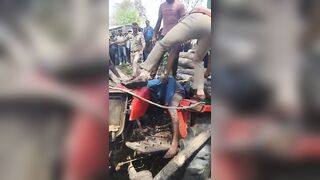 Tractor Owner Crushed By Pile Of Logs He Was Transporting