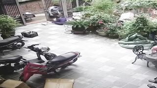 CCTV Captures Man Dragging Wife by Her Hair Into House Before Brutal Beating