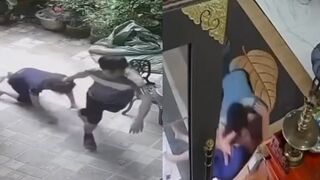 CCTV Captures Man Dragging Wife by Her Hair Into House Before Brutal Beating