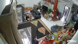 CCTV Captures Man Dragging Wife by Her Hair Into House Before Brutal Beating