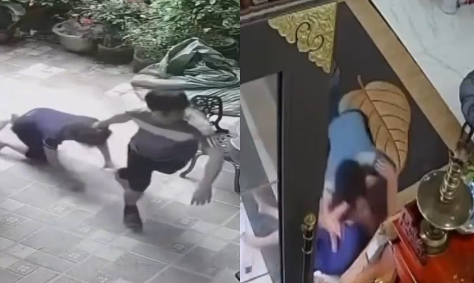 CCTV Captures Man Dragging Wife by Her Hair Into House Before Brutal Beating
