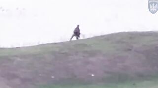 the Russian got his legs blown off