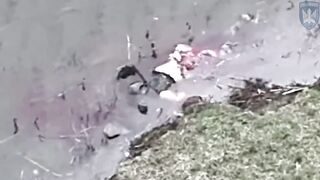 the Russian got his legs blown off