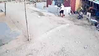 Sicarios on Motorcycle Unleash Hail of Bullets, Execute Young Man at Doorstep