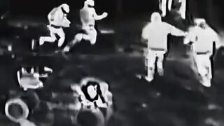 UA drone with thermal camera attacks a crowd of Orcs