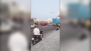 Death On Dashcam: Woman Riding A Moped Crushed By Truck