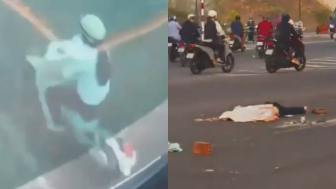 Death On Dashcam: Woman Riding A Moped Crushed By Truck