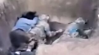 UA soldiers execute 2 traitors and an alleged female collaborator