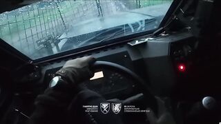 The moment a Russian drone hit an Iveco LMV armored vehicle