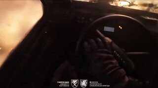 The moment a Russian drone hit an Iveco LMV armored vehicle