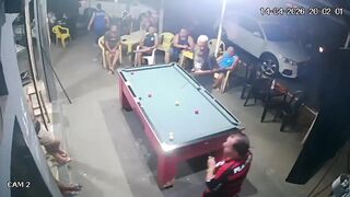 Hitman Bursts Into the Pool Hall & Executes the Man With Multiple Headshots