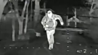 Ukrainian hits a Russian drone.