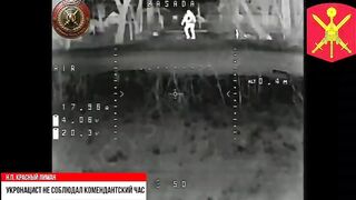 Ukrainian hits a Russian drone.