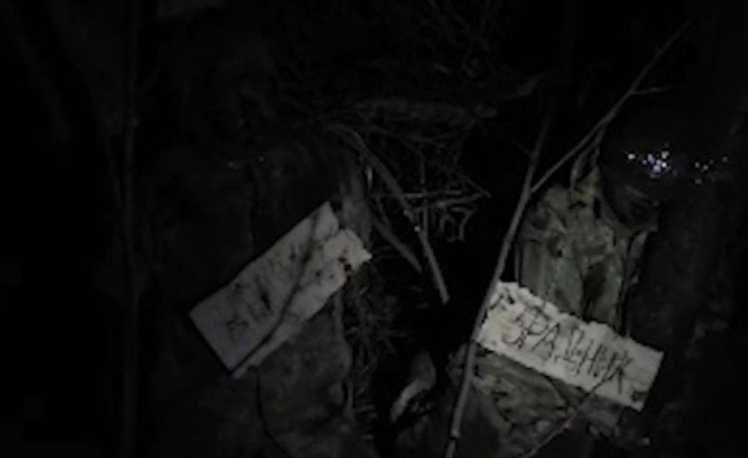 Tortured/murdered Ukrainians are now scarecrows.