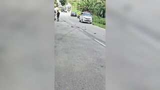 Woman on Scooter Pulverized by Truck – Body Left in Pieces on the Asphalt