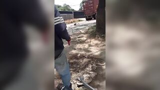 Woman on Scooter Pulverized by Truck – Body Left in Pieces on the Asphalt