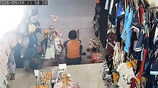 Man Brutally Attacks Clothing Seller in Front of Her Two Young Children
