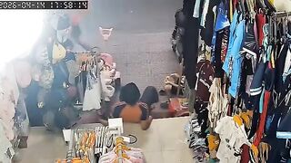 Man Brutally Attacks Clothing Seller in Front of Her Two Young Children