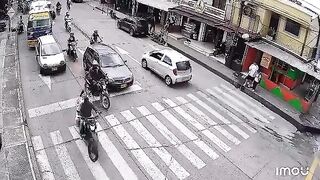Man Walking With His Son Taken Out By Speeding Motorcyclist